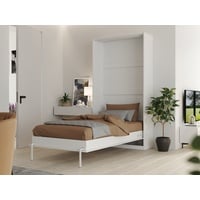 SMARTBett Schrankbett Classic mit Gasdruckfedern 100x200cm Vertikal Weiss |