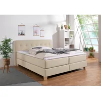 Home Affaire Boxspringbett HOME AFFAIRE "Fargo", beige, B:213cm L:227cm,