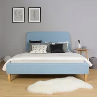 Homestyle4u Polsterbett 140x200 cm, Schlafzimmer, Betten, Polsterbetten