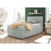 Lomadox Boxspringbett 120x200 cm Jugendbett mit Bettkasten TEREZIN-09 Hotelbett