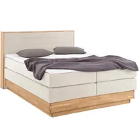 Home Affaire Boxspringbett HOME AFFAIRE "Cavan", beige, L:220cm, Microfaser