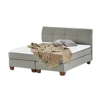 SKAGEN BEDS Boxspringbett Vegg ¦ grau ¦ Maße (cm):