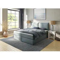 Home Affaire Boxspringbett HOME AFFAIRE "Lysann", blau (petrol), B:187cm