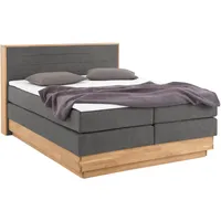 Home Affaire Boxspringbett HOME AFFAIRE "Cavan", grau (steel), L:220cm,