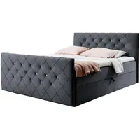 Fun Möbel Boxbett, Anthrazit inkl.Bettkasten