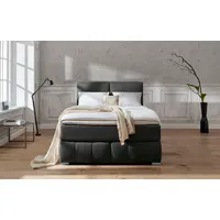 Home Affaire Boxspringbett HOME AFFAIRE "Wehma", grau (anthrazit), B:150cm