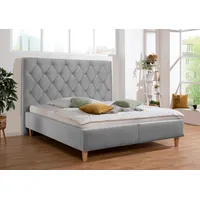 Home Affaire Polsterbett HOME AFFAIRE "Sunley 140", silber, B:203cm