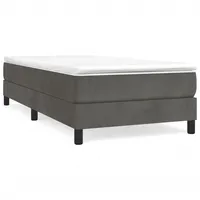 VidaXL Boxspringbettgestell 90 x 200 cm Dunkelgrau