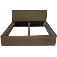 Halmon Schlafkomfort Betten Polsterbett Braun, Holz, 140x200 cm, Schlafzimmer,