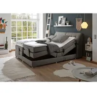 Lomadox Boxspringbett Hotelbett Doppelbett, in stone, 180 x 200