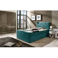PLACES OF STYLE Boxspringbett »Atlanta«, inklusive Topper und Bettkasten