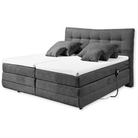 Ed-lifestyle Malibu 1 Boxspringbett 180x200 elektrisch verstellbar, Anthrazit inkl.