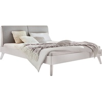 Hasena Bett Lounge x 200 cm Holz Braun, Weiß