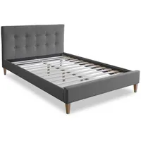 Homestyle4u Polsterbett 180x200 cm Schlafzimmer, Betten, Polsterbetten