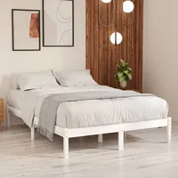 VidaXL Massivholzbett Weiß 120x190 cm 4FT Small Double1134940