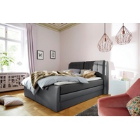 Collection AB Boxspringbett »Rubene«, inkl. Bettkasten und Topper, grau