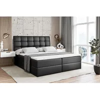 Altdecor Boxbett, Schwarz Hochglanz, Höhe ca. 19 cm, 200x200