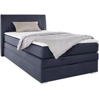 Jockenhöfer Gruppe Boxspringbett Amira, mit Bettkasten und Topper, blau