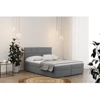 Kaiser Boxspringbett mit bettkasten matratze BALI stoff Mat Velvet