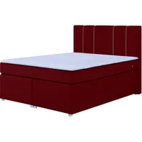 Roller Boxspringbett - rot - H3 - Bonell-Federkern -