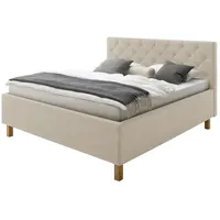 Deinbett Polsterbettgestell mit Bettkasten San Remo ¦ beige ¦
