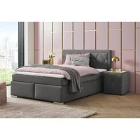 LEONIQUE "Alfie, Bestseller, wahlweise mit Bettkasten", mit Straßsteinen im