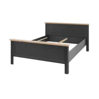 Deinbett Doppelbett ¦ grau ¦ Maße (cm): B: 185