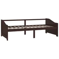 VidaXL Tagesbett 3-Sitzer Dunkelbraun Massivholz Kiefer 90x200 cm