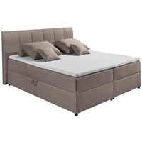 Ed exciting design Boxspringbett Granada ca. 180x200 cm Schlammfarben