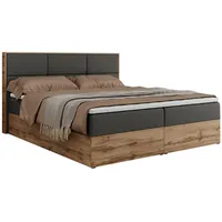 MKS Meble Boxspringbett mit bettkasten und Multipocket-Matratze, Polsterbett mit