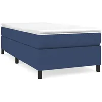 VidaXL Boxspringbett Blau 90x200 cm Stoff1368967