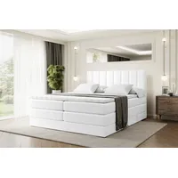Altdecor Boxspringbett mit Matratze Topper, Polsterbett mit Bettkasten OTTA