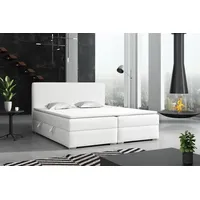 Fun Möbel Boxspringbett Schlafzimmerbett DORIAN 200x200cm inkl.Bettkasten