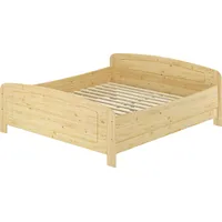 Erst-Holz Seniorenbett extra hoch Doppelbett Holzbett Massivholz Kiefer Zubehör