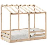 VidaXL Kinderbett mit Dach 80x160 cm Massivholz Kiefer