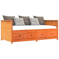VidaXL Tagesbett Wachsbraun 100x200 cm Massivholz Kiefer