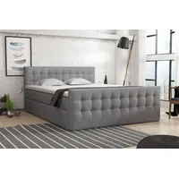 Fun Möbel Boxspringbett Schlafzimmerbett ANKER Deluxe 160x200cm in Soro