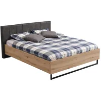 Homestyle4u Holzbett, Hellbraun, Holz, Kiefer, 180x200 cm, Schlafzimmer, Betten