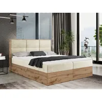 MKS Meble MKS Boxbett, Beige, Textil, 2-Sitzer, H3, 7-Zonen,