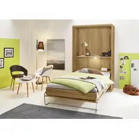 Priess Schrankbett PRIESS "Ancona", braun (eiche artisan), H:211cm, Schrankbetten,