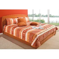 Westfalia Schlafkomfort Polsterbett, orange (terrakotta), B:142cm L:212cm, Bezug Bett:
