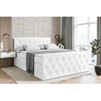 Altdecor Boxspringbett mit H3 Matratze-Bonellfederung, H4 Multipocket-Matratze (18 cm
