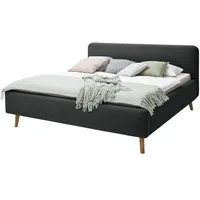 Deinbett Polsterbettgestell Mattis ¦ grau ¦ Maße (cm): B: