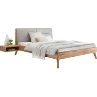 Hasena Massivholzbett Simone 160 x 200 cm Holz Braun