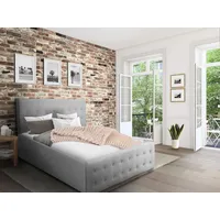 Home Affaire Polsterbett HOME AFFAIRE "Vaine", silber (silberfarben), B:171cm