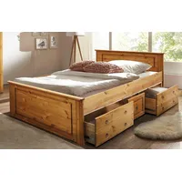 Home Affaire Massivholzbett »Hugo, hohe Belastbarkeit! FSC® zertifiziertes Massivholz,
