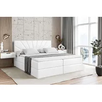 Altdecor Boxbett, Weiß Hochglanz, Höhe ca. 20 cm, 200x200
