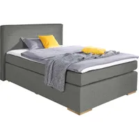 Alina Boxspringbett ALINA "Nikki", grau (grau tra 19), B:153cm