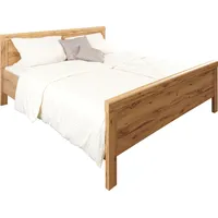 Priess Bettgestell PRIESS "Lindau", beige (astkernbuchefarben), B:188cm H:94cm L:208cm,