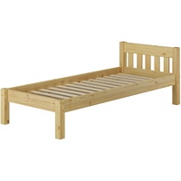 Erst-Holz Erst-Holz® Einzelbett Massivholz-Bett Kiefer natur 90x200 Futonbett Rollrost